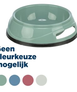 Voerbak Zwaar Kunststof / Rubberbodem Assorti 20X20 Cm 1,5 Ltr 4 St