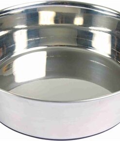 Voerbak Rvs / Rubberbodem 24X24 Cm 2,5 Ltr 4 St