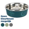 Voerbak Rvs / Kunststof-Ommanteling Assorti 23X23 Cm 2,2 Ltr 4 St