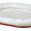 Mand Rond Wolwit / Rood 47X38X6 Cm