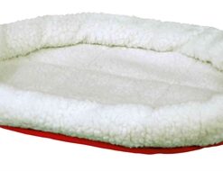 Mand Rond Wolwit / Rood 47X38X6 Cm