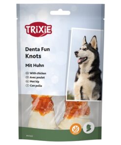 Denta Fun Knotted Chicken Chewing Bones 70 Gr 11 Cm