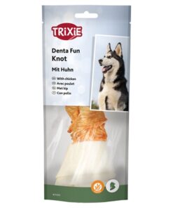 Denta Fun Knotted Chicken Chewing Bone 6X70 Gr 15 Cm