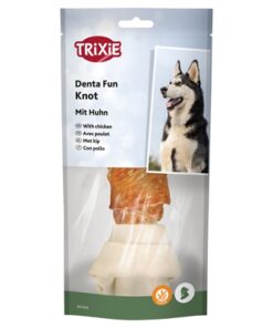 Denta Fun Knotted Chicken Chewing Bone 18 Cm 120 Gr