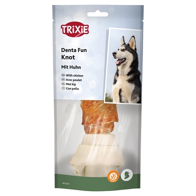 Denta Fun Knotted Chicken Chewing Bone 18 Cm 120 Gr