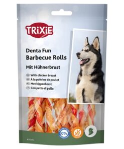 Denta Fun Barbecue Chicken Chewing Rolls 6X80 Gr 12 Cm