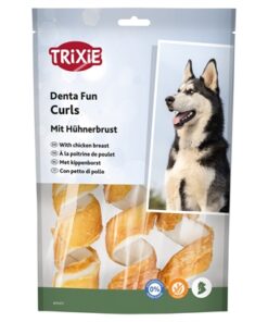 Denta Fun Chicken Chewing Curls 15 Cm 6X110 Gr