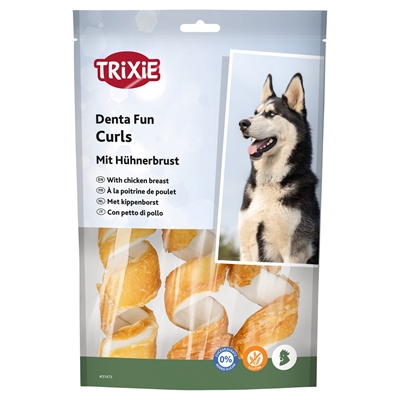 Denta Fun Chicken Chewing Curls 15 Cm 6X110 Gr