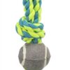 Flostouw Met Handvat En Hondvriendelijke Tennisbal Blauw/Groen 50X6X6 Cm 3 St