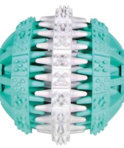 Denta Fun Natuurrubber Bal Met Muntsmaak 6X6X6 Cm 3 St