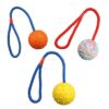 Natuurrubber Bal Aan Koord Assorti 30X6X6 Cm 3 St