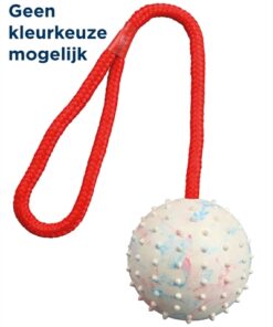 Natuurrubber Bal Aan Koord Assorti 30X7X7 Cm 3 St