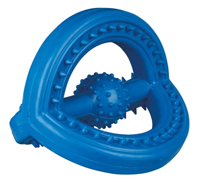 Natuurrubber Trekspeeltje Met Grip Blauw 14X14X14 Cm 2 St