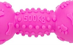 Vinyl Halter Met Geluid Roze 19 Cm 3 St