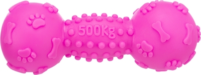 Vinyl Halter Met Geluid Roze 19 Cm 3 St