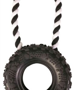 Natuurrubber Wiel Aan Koord Zwart 31X15X15 Cm 3 St