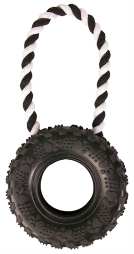 Natuurrubber Wiel Aan Koord Zwart 31X15X15 Cm 3 St