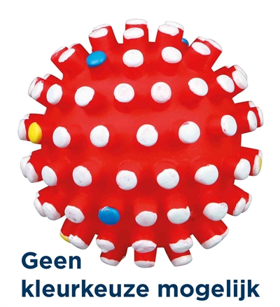 Vinyl Egelbal Met Geluid Assorti 6X6X6 Cm 4 St