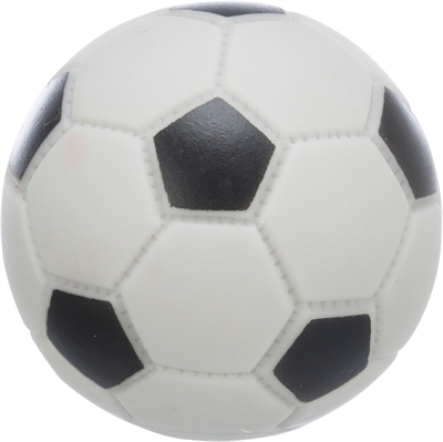 Voetbal Vinyl Zwart / Grijs 6X6X6 Cm 4 St