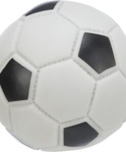 Voetbal Vinyl Zwart / Grijs 10X10X10 Cm 3 St