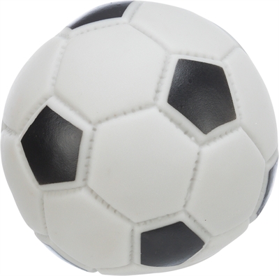 Voetbal Vinyl Zwart / Grijs 10X10X10 Cm 3 St