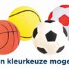 Drijvende Schuimrubber Neon Bal Assorti 6X6X6 Cm 24 St