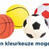 Schuimrubber Bal Assorti 6X6X6 Cm 24 St