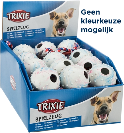 Natuurrubber Bal Aan Koord Assorti 30X6X6 Cm 24 St