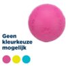 Natuurrubber Bal Roze 6X6X6 Cm 3 St
