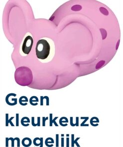 Latex Muis Met Geluid Assorti 8 Cm 4 St