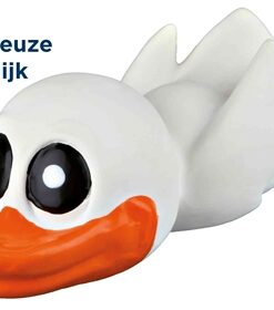 Eend Met Geluid Latex / Polyestervlies 13 Cm 4 St