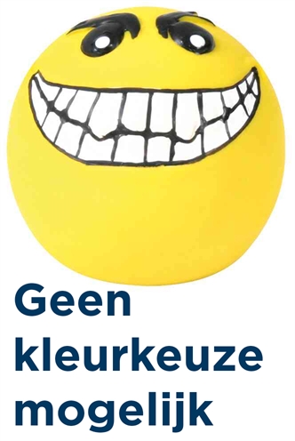 Latex / Polyestervlies Smiley Met Geluid Assorti 6X6X6 Cm 4 St