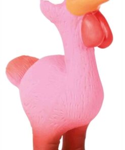 Latex Kip Met Geluid Roze 14 Cm 3 St