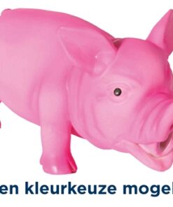 Latex / Polyestervlies Varken Met Dierengeluid  Assorti 21 Cm 3 St