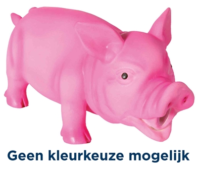 Latex / Polyestervlies Varken Met Dierengeluid Assorti 21 Cm 3 St
