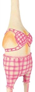 Kip In Bikini Met Dierengeluid Latex / Polyestervlies 48 Cm