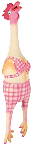 Kip In Bikini Met Dierengeluid Latex / Polyestervlies 48 Cm
