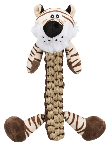 Pluche / Polyester Tijger Met Gevlochten Lijf En Geluid 32 Cm 2 St