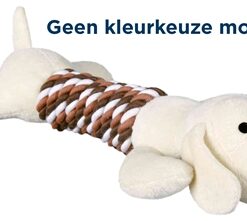 Pluche Dier Met Touwe En Geluid Assorti 32 Cm 3 St