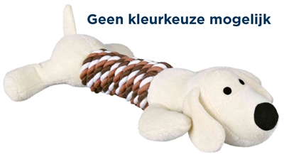 Pluche Dier Met Touwe En Geluid Assorti 32 Cm 3 St