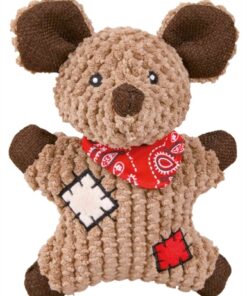 Muis Met Applicatie Stof / Jute Met Geluid 19 Cm 3 St