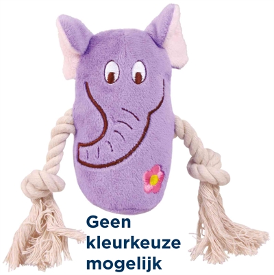 Pluche Dier Met Touw Assorti 13 Cm 3 St