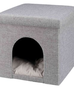 Poef Kattenmand Relax-Iglo Alois Grijs 40X40X38 Cm