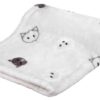 Deken Mimi Softpluche Lichtgrijs 70X50X3 Cm