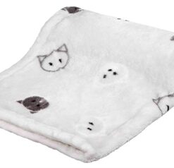 Deken Mimi Softpluche Lichtgrijs 70X50X3 Cm