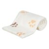 Deken Lingo Softfleece Wit / Beige 75X50X2 Cm