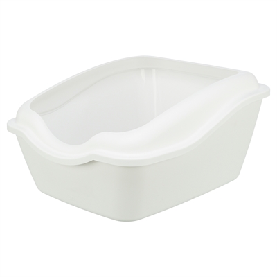 Kattenbak Cleany Cat Met Rand Wit 54X45X29 Cm