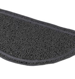 Schoonloopmat Voor Kattenbakken Halfrond Pvc Antraciet 41X25 Cm 2 St