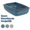 Kattenbak Mio Met Rand Assorti 43X32X12 Cm 3 St