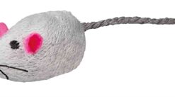 Set Muizen Pluche Met Catnip Wit / Grijs 5 Cm 4X2 St